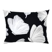 Painterly Butterflies, Black and White