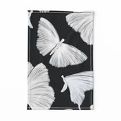 Painterly Butterflies, Black and White