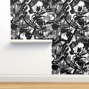 Black + White Abstract Painting