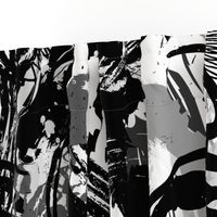 Black + White Abstract Painting