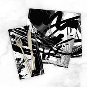 Black + White Abstract Painting