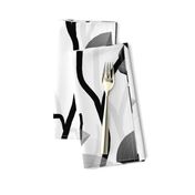 Modern Vine Simple -- Black White Slate Grey Minimalist Design -- Large Scale -- 21.05in x 42.11in repeat -- 228dpi (66% of Full Scale)
