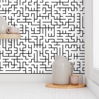 Big Maze Puzzle Fabric