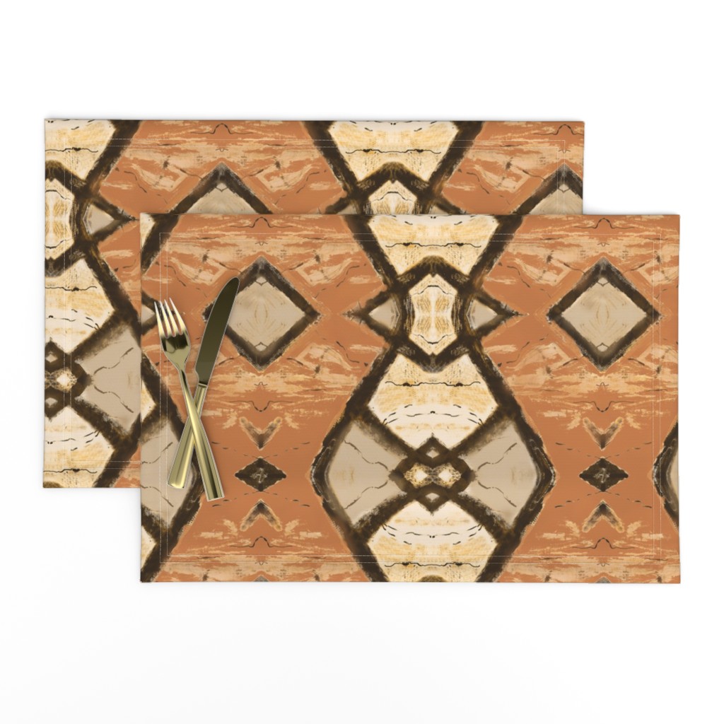  Tribal Tapa Bark Cloth-tan-vertical