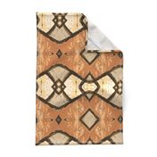 Tribal Tapa Bark cloth-tan horizontal