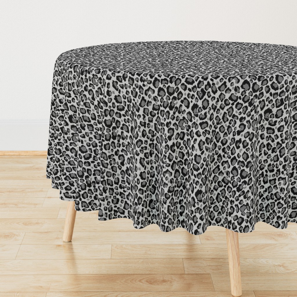 Leopard Grey Black