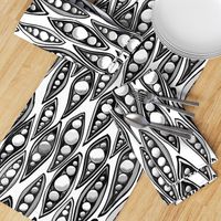 black and white pea pods | large