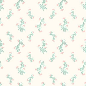 vintage romantic floral in light colors by rysunki_malunki
