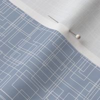 abstract grid lines in greyish blue by rysunki_malunki