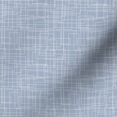 abstract grid lines in greyish blue by rysunki_malunki