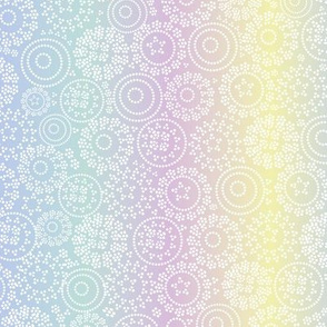 dotted circles in pastel rainbow gradient by rysunki_malunki