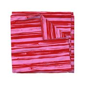 Bold Cherry Red and Pink Textured Stripes