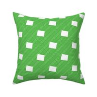 Wyoming State Shape Pattern Lime Green and White Stripes