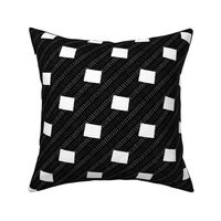 Wyoming State Shape Pattern Black and White Stripes