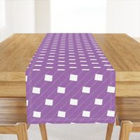 Wyoming State Shape Pattern Purple and White Stripes