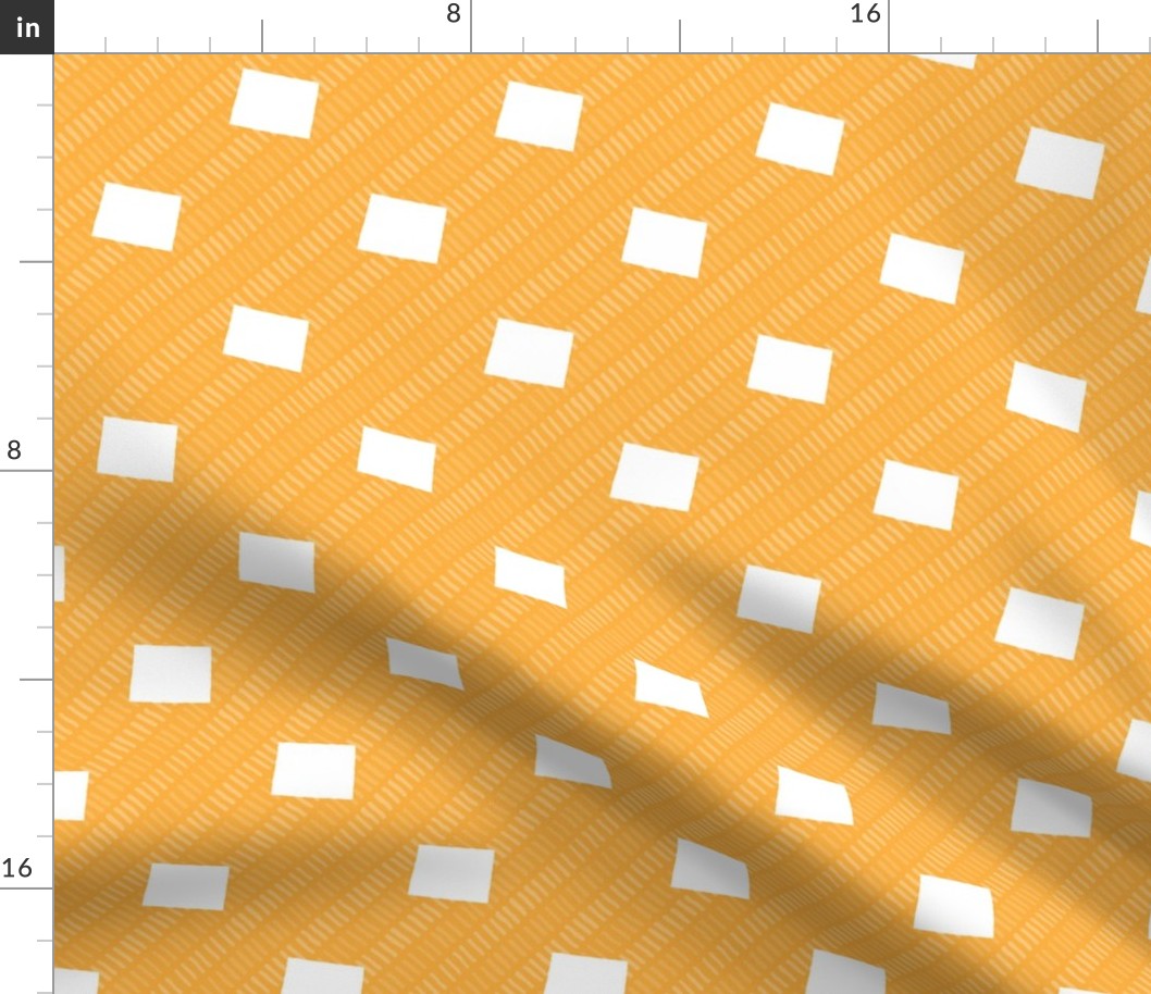 Wyoming State Shape Pattern Yellow and White Stripes