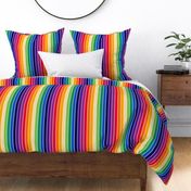 1" 70s stripe fabric - rainbow stripe fabric, retro stripes fabric, 70s stripes fabric, 70s fabric - rainbow
