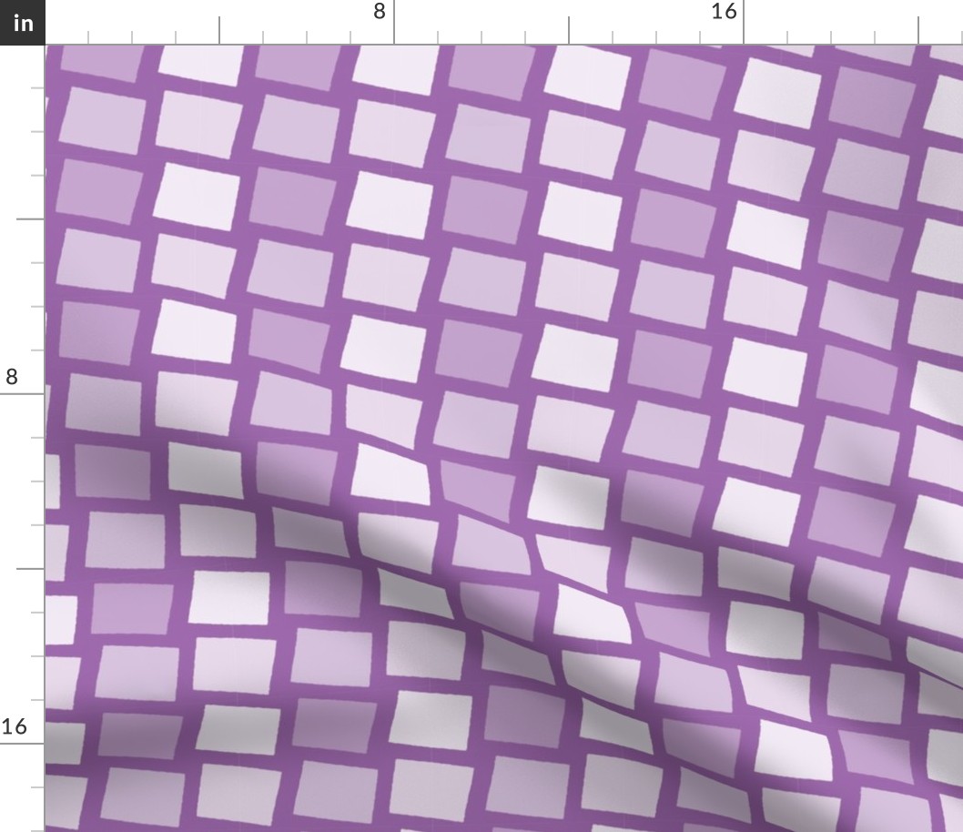 Wyoming State Shape Pattern Purple and White