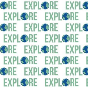 explore fabric - earth day fabric, explore fabric, adventurer outdoors fabric - muted