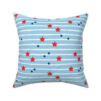 Navy red stars and stripes USA american national holiday 4th of july blue