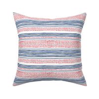 Navy red abstract mudcloth USA american national holiday 4th of july texas plaid