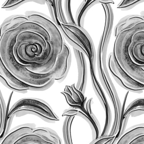 Climbing Roses: Grayscale