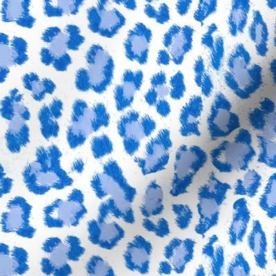 Blue leopard print 