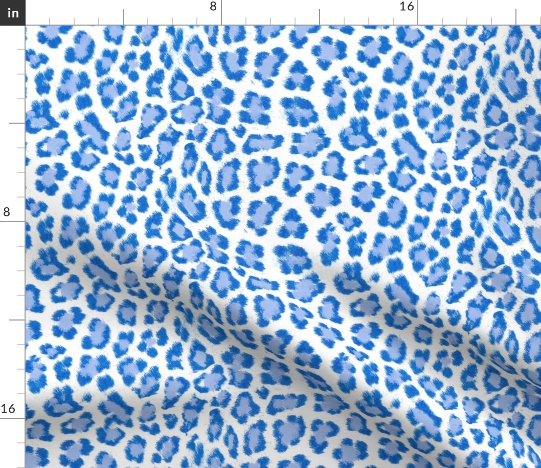 Blue leopard print 