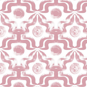 Painterly Geometric Design1 Dusky Pink