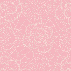 pink lacy floral by rysunki_malunki