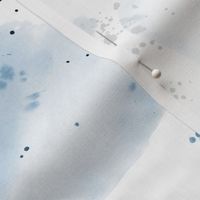 Denim blue watercolor painted abstract ★ stains and splatters for modern monochrome home decor, bedding, nursery