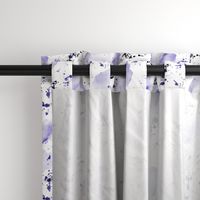 Amethyst watercolor abstract shapes and splatters ★ watercolor tonal purple minimal monochrome painted design for modern home decor, bedding, nursery