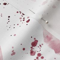 Burgundy watercolor shapes and splatters ★ painted brush stroke elements for modern home decor, bedding, nursery