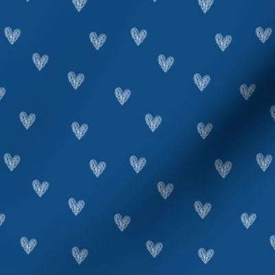 classic blue hearts