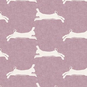 bunnies - purple - easter hare - rabbit - LAD20
