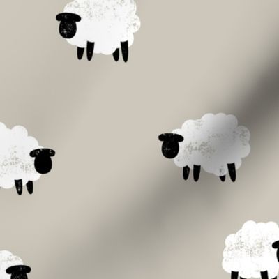 sheep - lamb spring - beige - LAD20