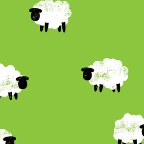 sheep - lamb spring - green - LAD20