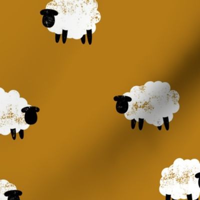 sheep - lamb spring - rust - LAD20