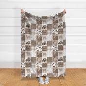 Love you til the Cows Come home - tan, beige, brown farm ranch patchwork