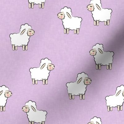 Lambs - cute lambs - sheep - lavender - spring easter - C20BS
