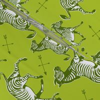 Galloping Green Zebras