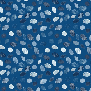 shells in classic blue by rysunki_malunki