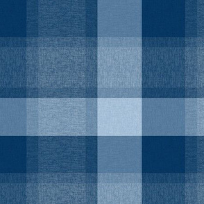 4 Blues Textured Plaid