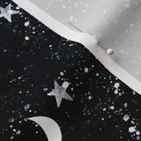 stars and moons // indigo sky