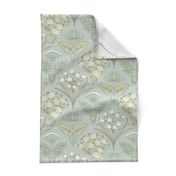 Nouveau VIctorian Floral Combination in light Blue