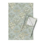 Nouveau VIctorian Floral Combination in light Blue