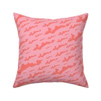 FINY Large Tile - Coral on Pink