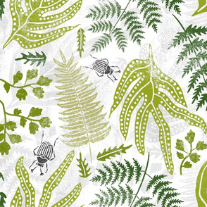 Fernery Block Print Style 2