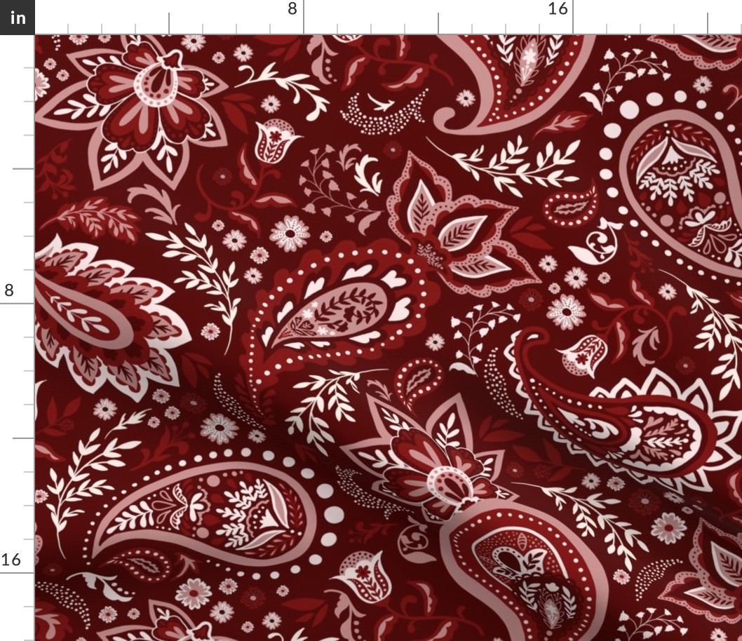 Red Soma Paisley