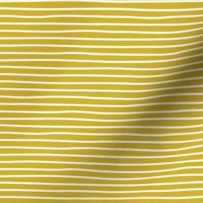 Irregular hand drawn stripes breton marine Parisian style minimal basic mustard yellow